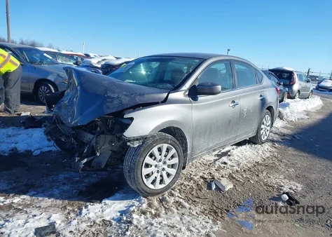 2019 Nissan Sentra S z USA, uszkodzony, nr VIN 3N1AB7AP3KY259077